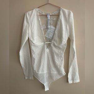 La perla nwt white lingerie bodysuit xs